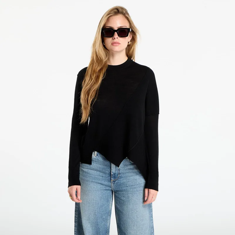 Πουλόβερ AllSaints Isla Crew Neck Merino Jumper Black M