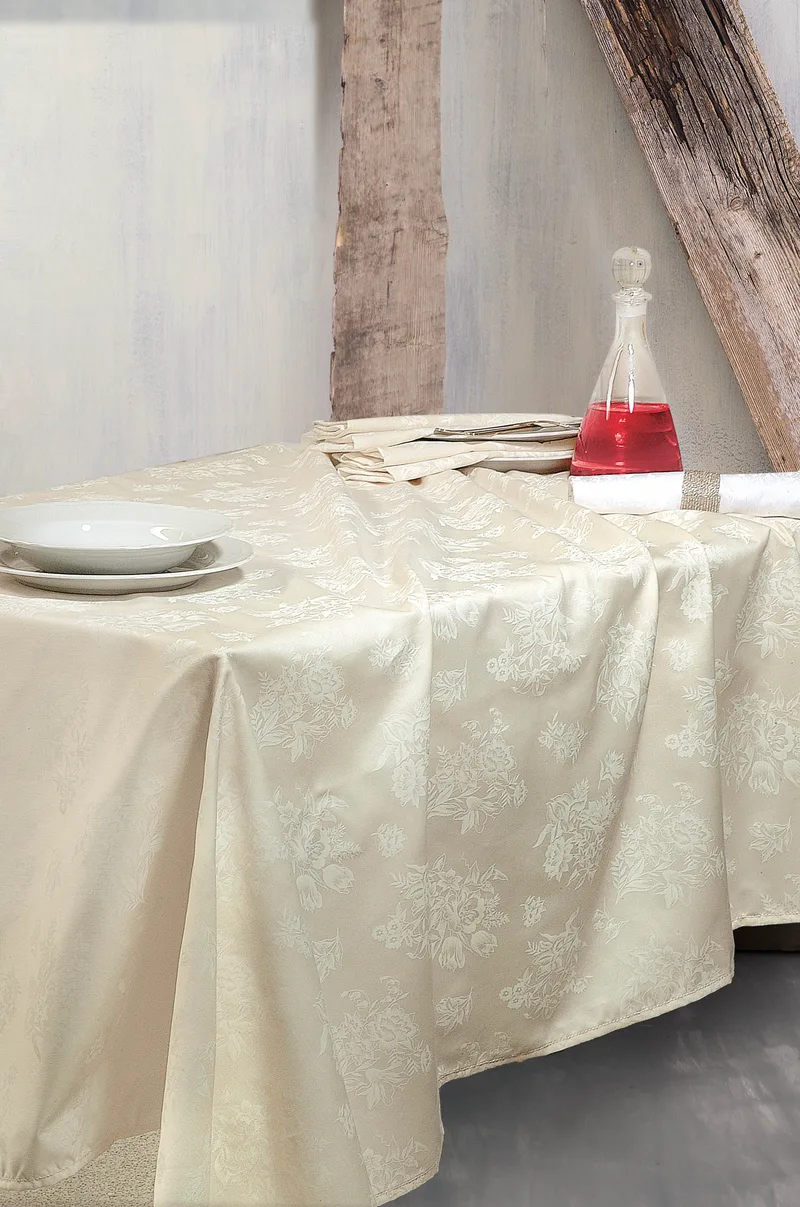 Τραπεζομάντηλο (140Χ220) JASMINE ECRU, RYTHMOS HOME