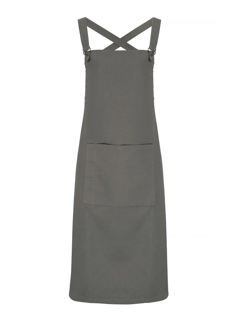 Ποδιά Ολόσωμη με Χιαστί Πλάτη PREMIER PR129 Barista Dark Grey
