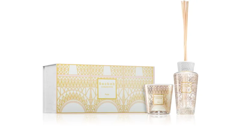Baobab Collection My First Baobab Paris gift set aroma diffuser with refill 250 ml + scented candle 190 g