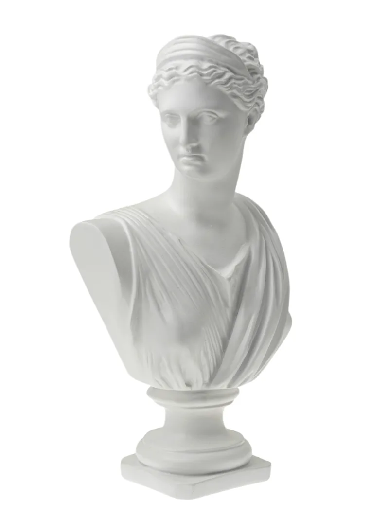 Διακοσμητική Προτομή Polyester Κοπέλα Λευκή 18x10,7x31εκ. Zen Collection 25.21.51535 (Υλικό: Polyester, Χρώμα: Λευκό) - ZEN COLLECTION - 25.21.51535