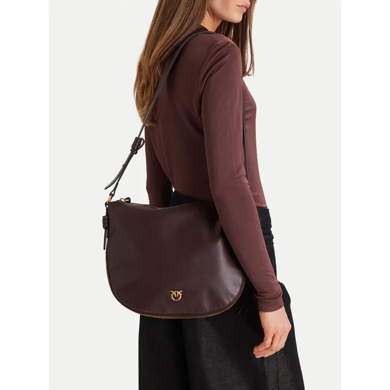 Τσάντα PINKO Hobo Zip Around Classic Ai 25-26 PLTT 105113 A0QO Μπορντό