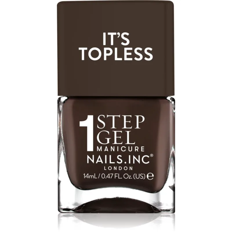Nails Inc. It’s Topless τζελ βερνίκι νυχιών για μακρόχρονη επίδραση απόχρωση Kourtney 14 ml