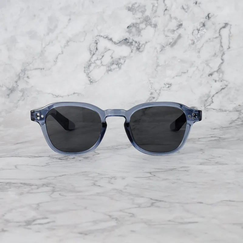 MARK Tinted Sunglasses | Blue | Gray Shades | Explicit Poets Sunglasses