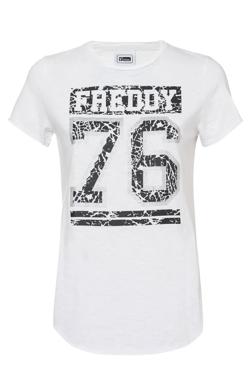 Μπλούζα Κοντομάνικη Freddy Με Τύπωμα F7-TEE-WT175L03N00V92-W0 Γυναικείο
