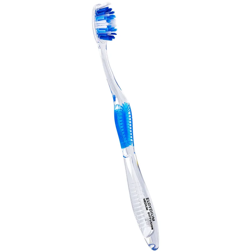 Elgydium Diffusion Soft Toothbrush Μπλε Μαλακή Οδοντόβουρτσα για Βαθύ Καθαρισμό 1 Τεμάχιο