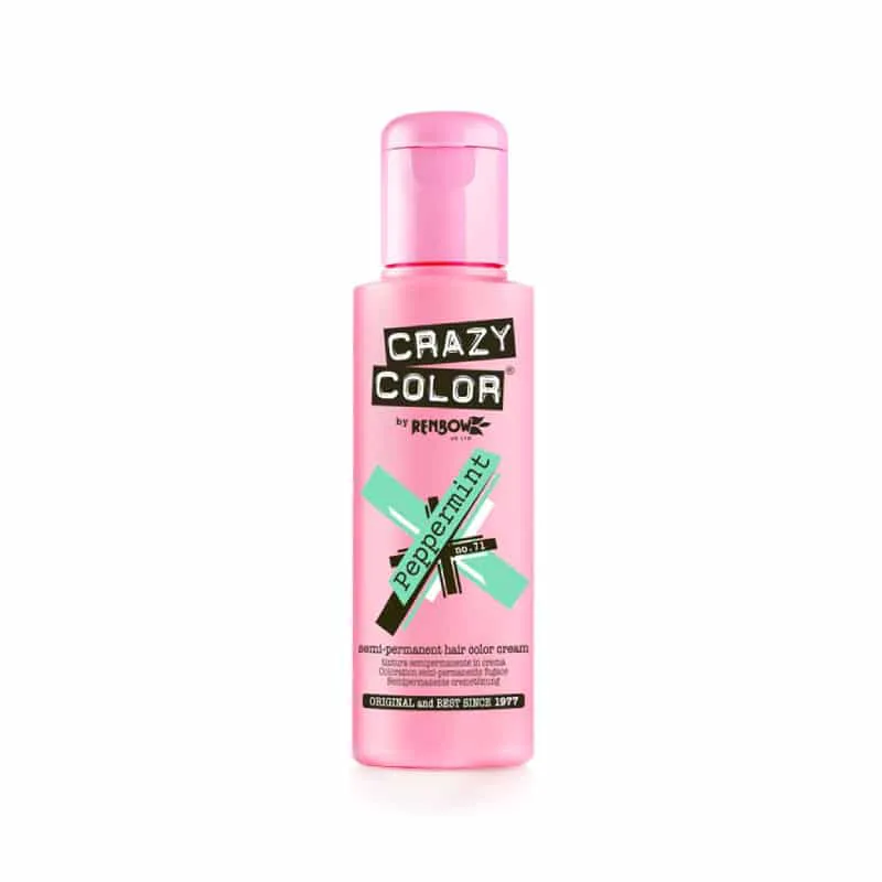 Crazy Color Ημιμόνιμη Κρέμα-Βαφή Μαλλιών Peppermint 100ml