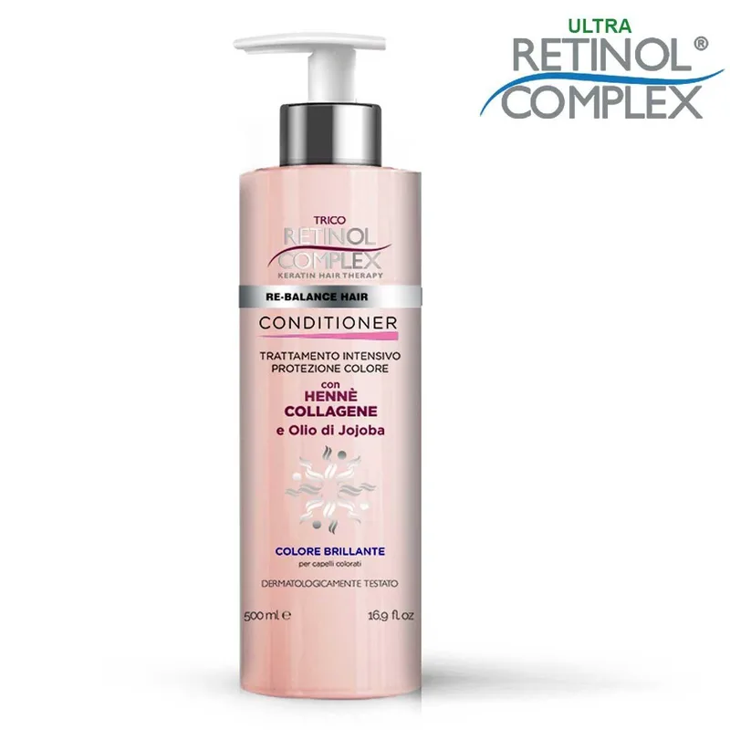 Keratin Complex conditioner 500 ml color protection with henna & collagen