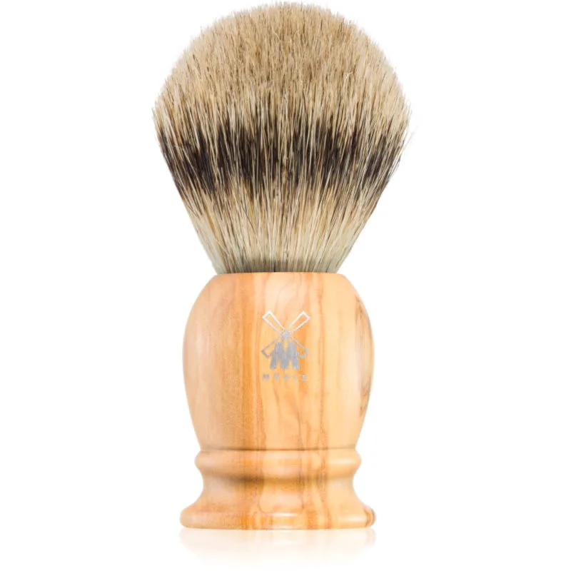 Mühle CLASSIC Silvertip Badger Olive Wood βούρτσα ξυρίσματος από τρίχα ασβού 1 τμχ