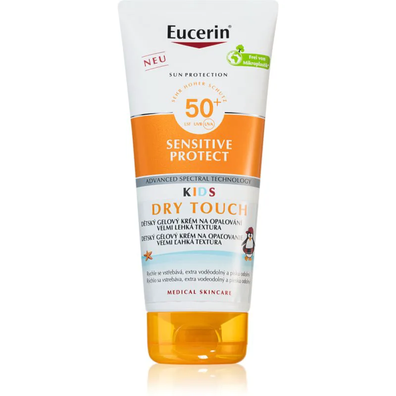 Eucerin Sun Kids Sensitive Protect Gel-Cream SPF50+ παιδική αντηλιακή κρέμα SPF 50+ 200 ml