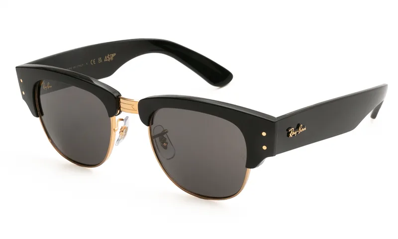 RAY BAN ΓΥΑΛΙΑ ΗΛΙΟΥ RAY BAN MEGA CLUBMASTER 0316S 6826J5 5021 0316S Μαύρο