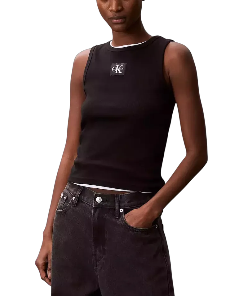 Γυναικείο Αμάνικο Τοπ Μαύρο Calvin Klein LV047C201G-UB1