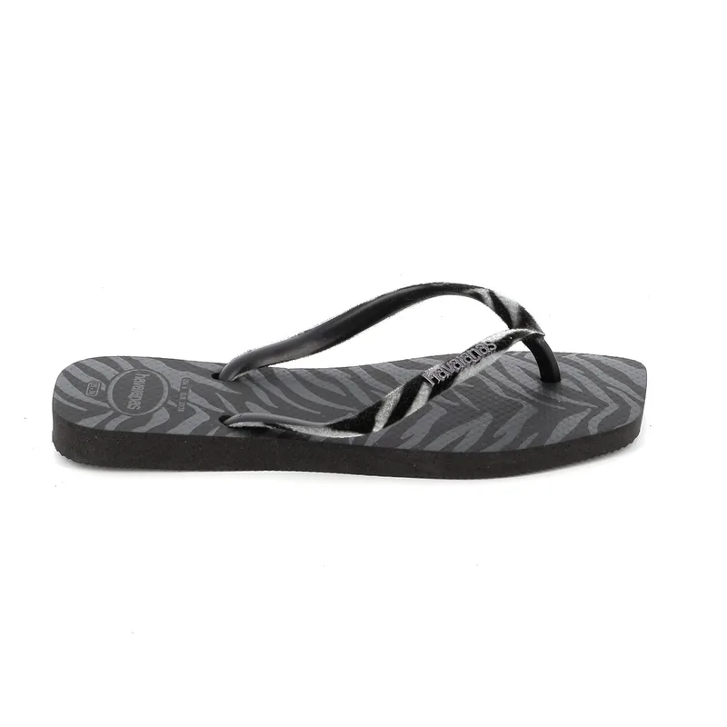 Γυναικεία Σαγιονάρα Havaianas Square Velvet Χρώματος Μαύρο 4148277-0090