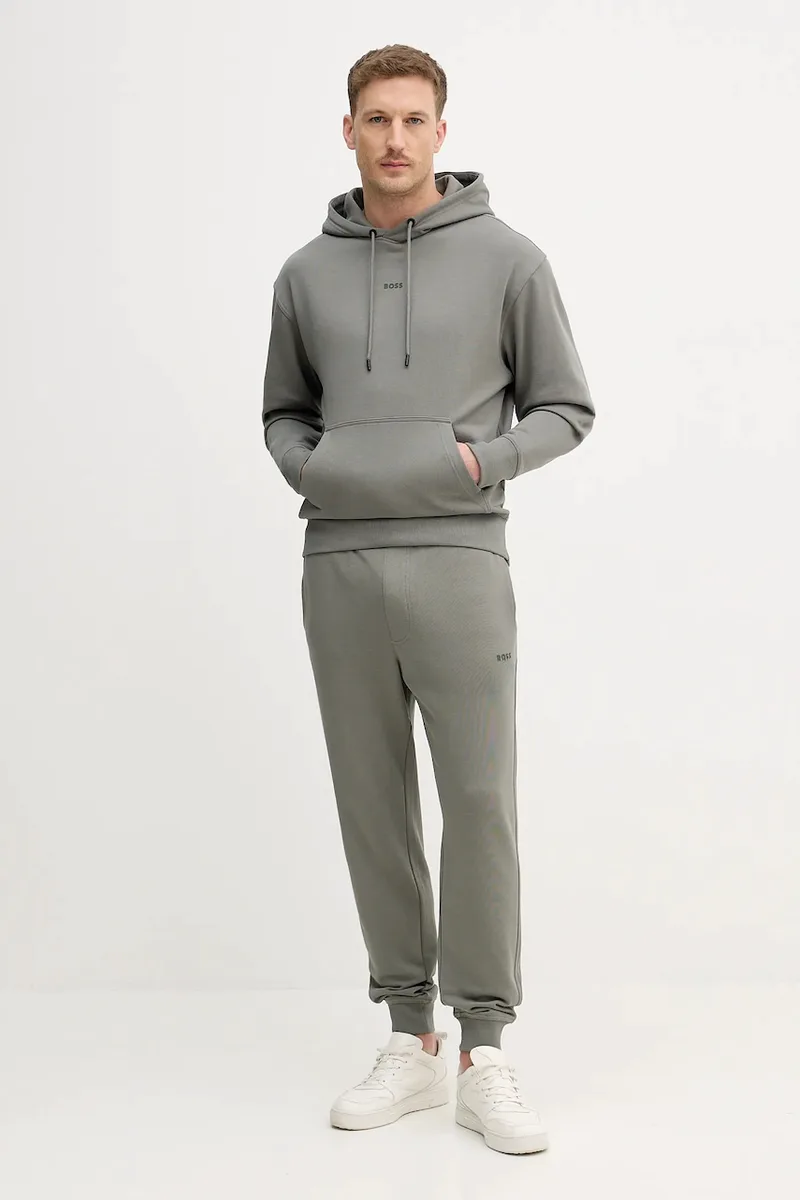 Βαμβακερή φόρμα BOSS Πορτοκαλί TracksuitWesmallhood