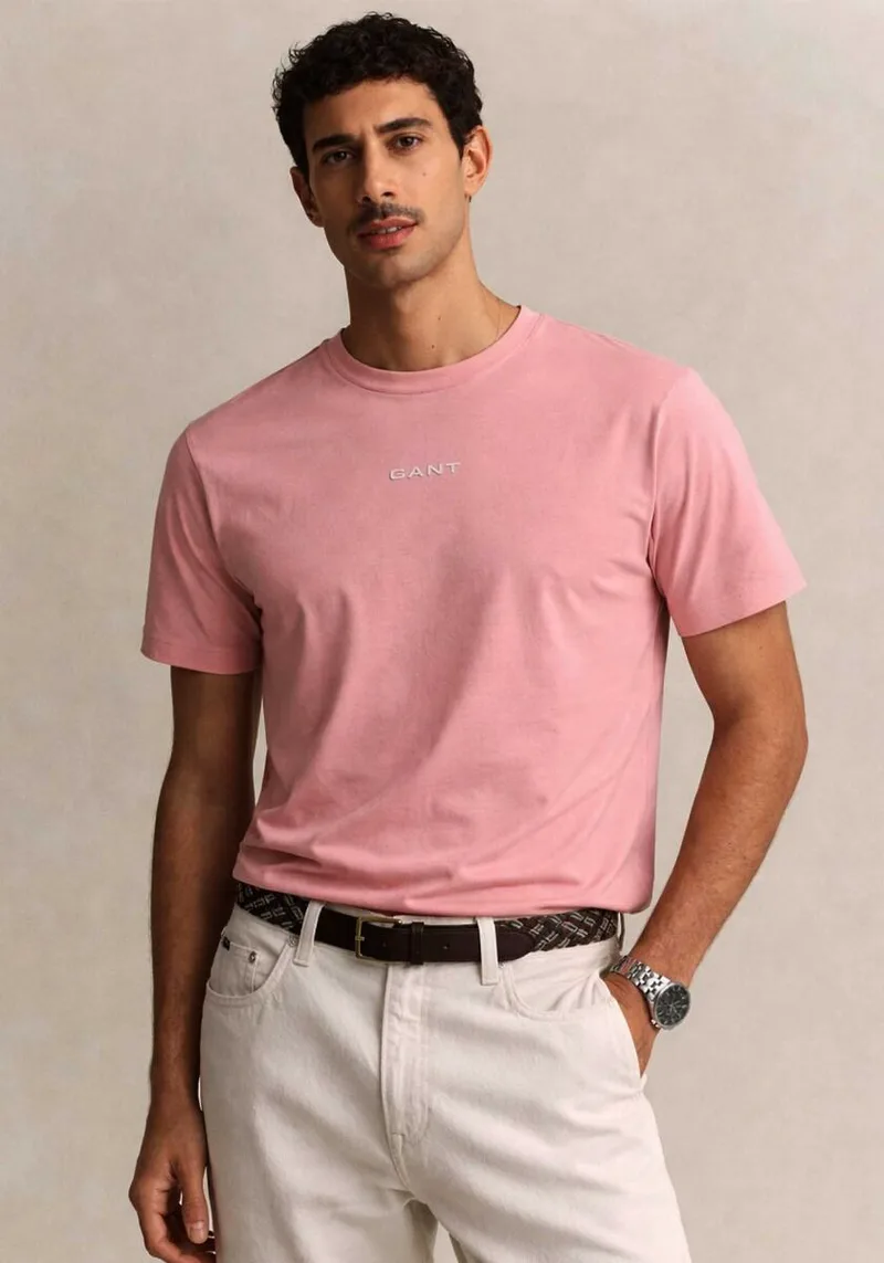 GANT Μπλούζα Small Graphic 2003405 Ρόζ