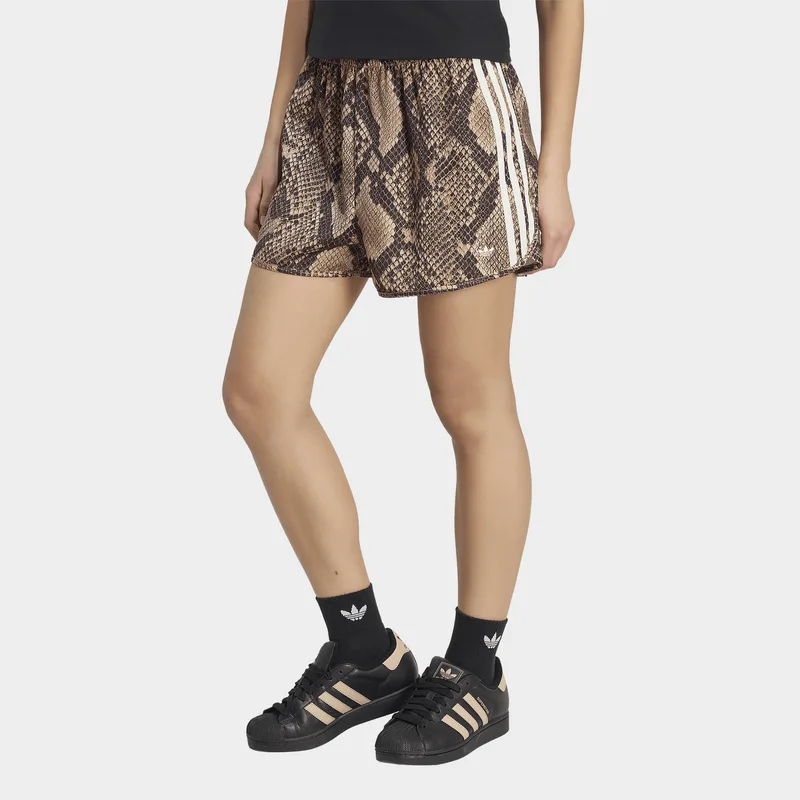 adidas Originals W Snake Print Satin Shorts (9000281255_95143)