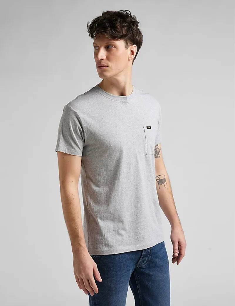 Lee Ultimate Pocket Tee ανδρικό γκρι μπλουζάκι L66JWT37