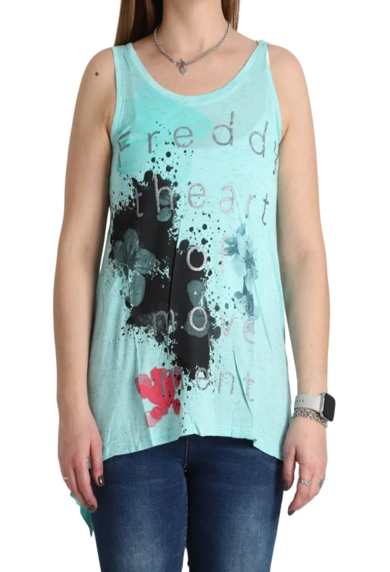 Φανελάκι Freddy Με Ιδιαίτερο Τύπωμα TAILOR7-D390 Γυναικείο