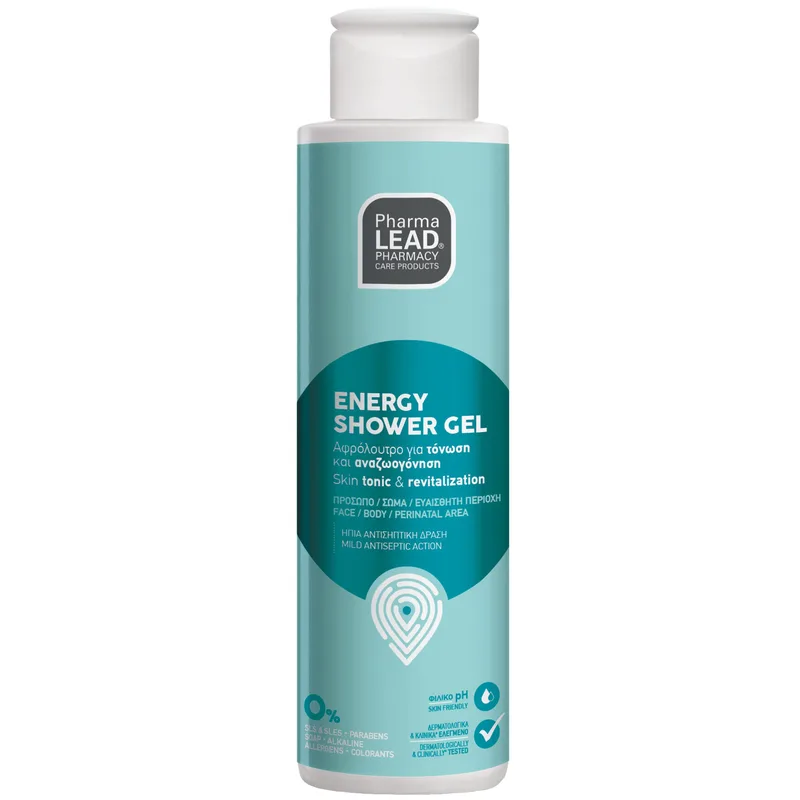 Pharmalead Energy Shower Gel Travel Size 100ml Αφρόλουτρο για Καθημερινό Καθαρισμό, Τόνωση & Αναζωογόνηση