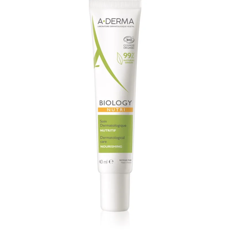 A-Derma Biology θρεπτική φροντίδα για ξηρή έως πολύ ξηρή επιδερμίδα 40 ml