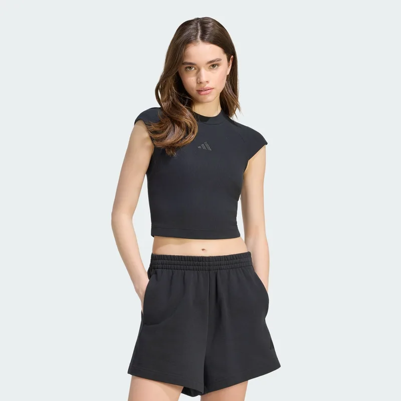 adidas sportswear W Kit Small Logo Rib T-Shirt (9000280597_1469)