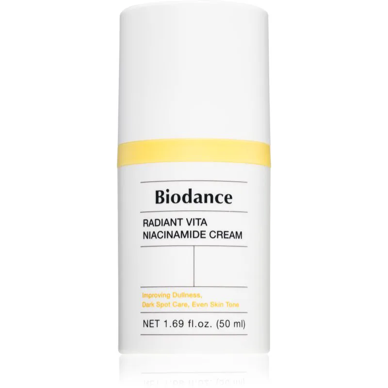 Biodance Radiant Vita Niacinamide Cream ενυδατική και θρεπτική κρέμα για λαμπρότητα και λείανση επιδερμίδας 50 ml