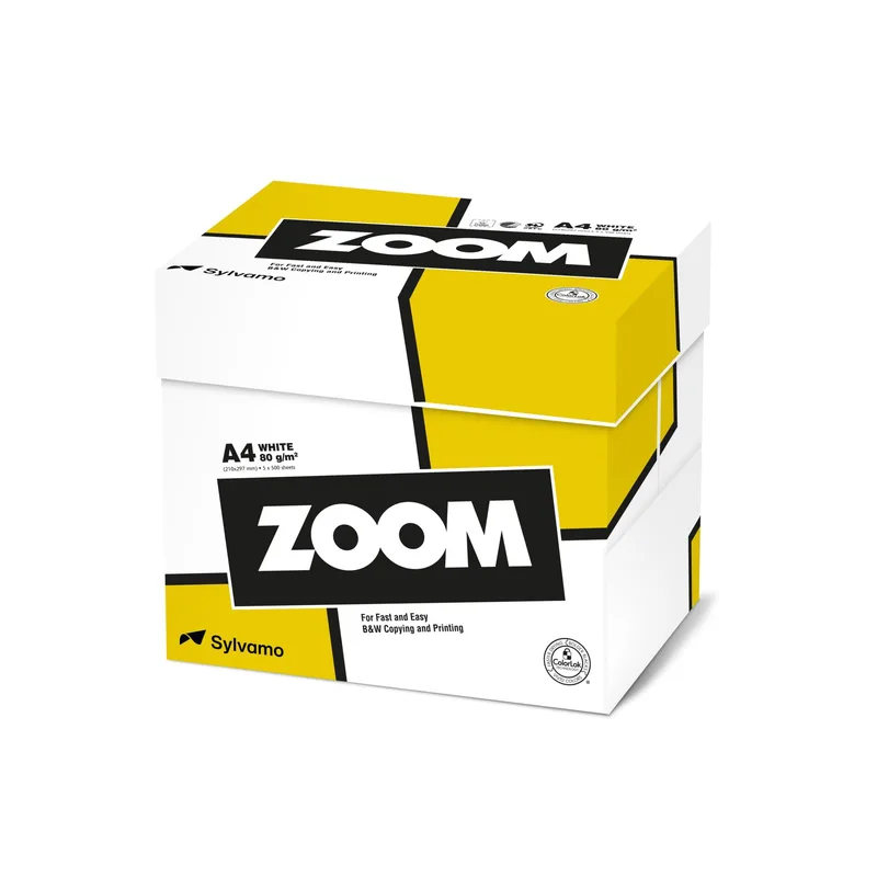 5x 500 Blatt ZOOM Kopierpapier A 4, 80 g, weiÃ