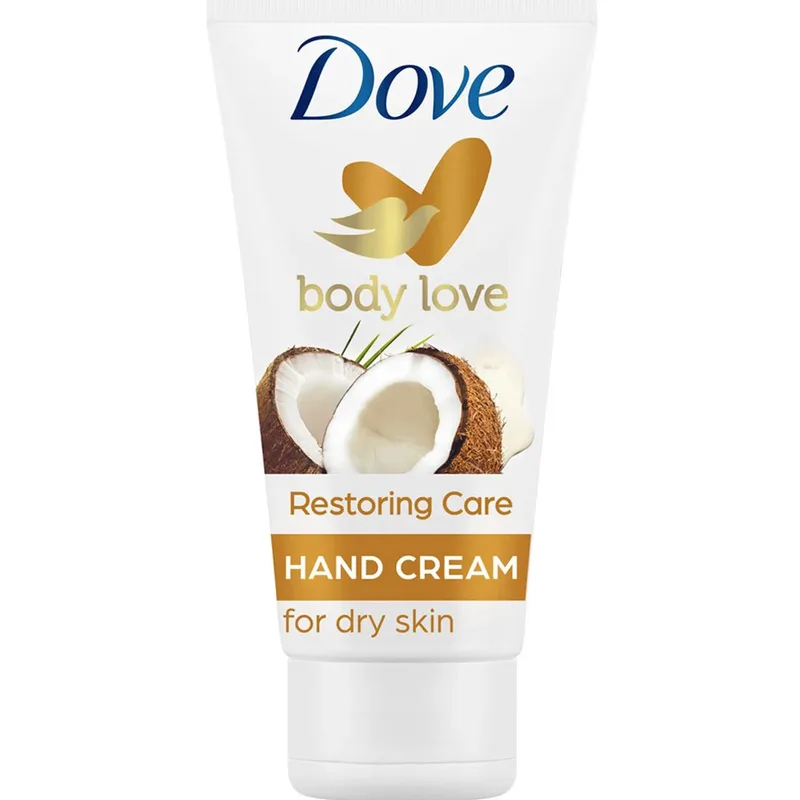 Dove Body Love Restoring Care Hand Cream with Coconut & Almont Milk Ενυδατική Κρέμα Χεριών με Λάδι Καρύδας & Γάλα Αμυγδάλου 75ml