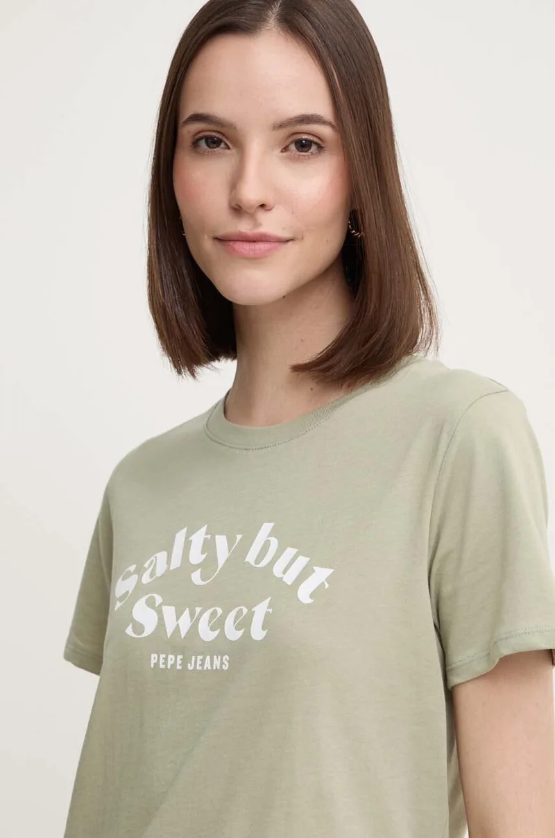 Βαμβακερό μπλουζάκι Pepe Jeans EFFIE