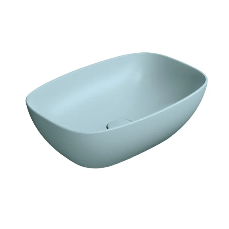 Νιπτήρας Επικαθήμενος GSI Nubes 9784-920 Ghiaccio (50x35cm)