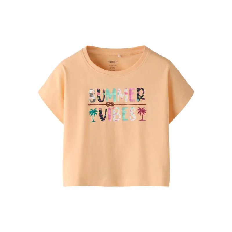 Μπλούζα μακό crop κορίτσι name it-13253439-Peach Fuzz