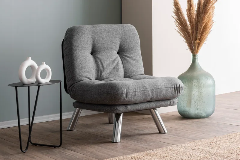 Πολυθρόνα Κρεβάτι Misa Small Solo - Light Grey 859Ftn2839 (70x40x52)