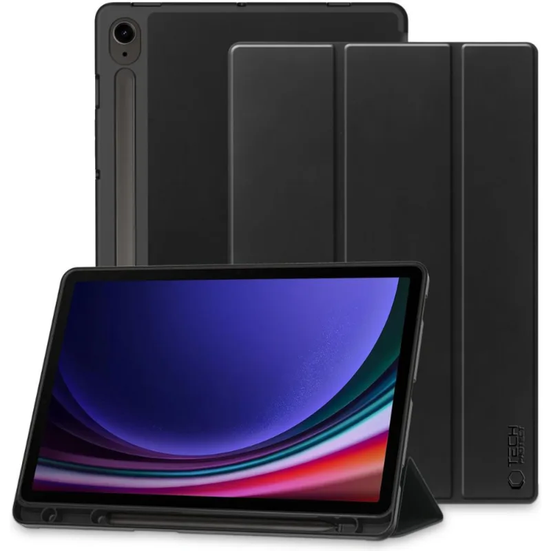Θήκη Samsung Galaxy Tab S10 Lite 10.9" / S10 FE 10.9" / S9 FE 10.9" / S9 11" Tech-Protect SC Pen Smartcase Flip με Υποδοχή για Γραφίδα - Black (9319456606225)