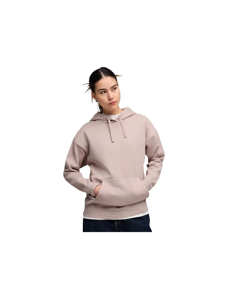 Puma ESS Centered Cat Logo Relaxed Hoodie Ροζ 692917 89