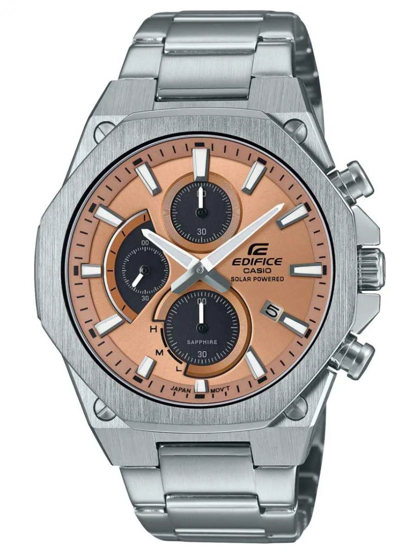 CASIO Edifice Solar Chronograph - EFS-S570D-5AUEF Silver case with Stainless Steel Bracelet