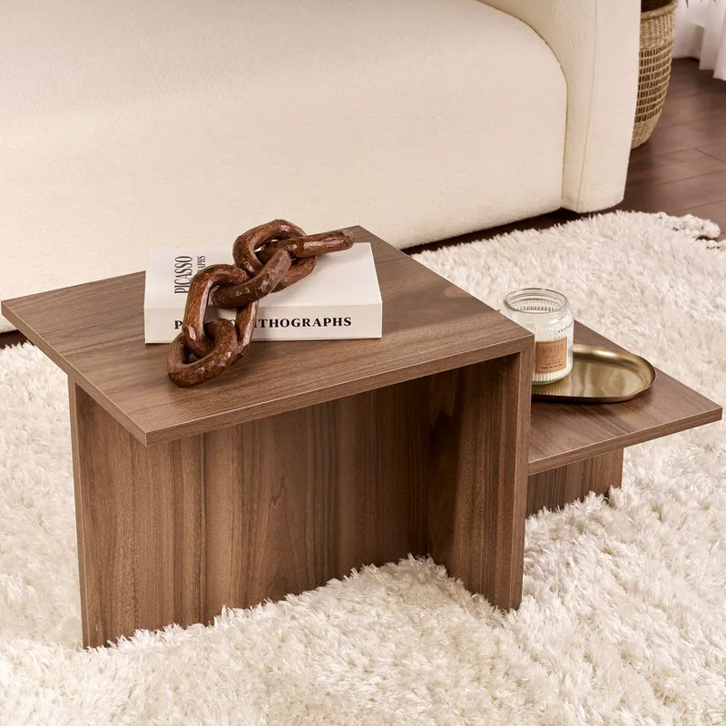 Τραπέζι Σαλονιού Harmony - Walnut 241Nrd1229 (80x40x40)
