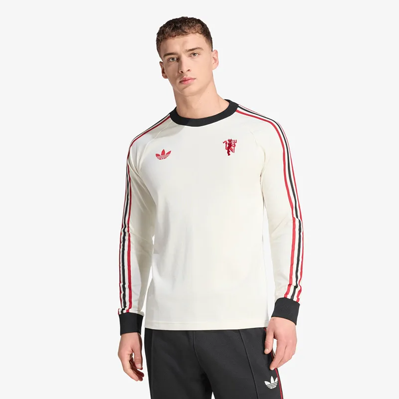 T-shirt adidas Manchester United Originals Long Sleeve T-Shirt Off White M