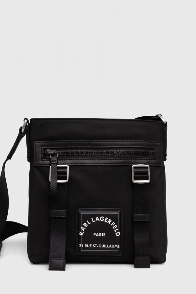 KARL LAGERFELD ΤΣΑΝΤΑΚΙ CROSSBODY RSG UTILITY ΜΑΥΡΟ
