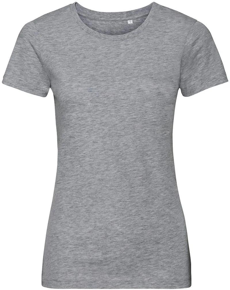 Γυναικείο T-Shirt R-108F-0 Russell Organic White Light Oxford