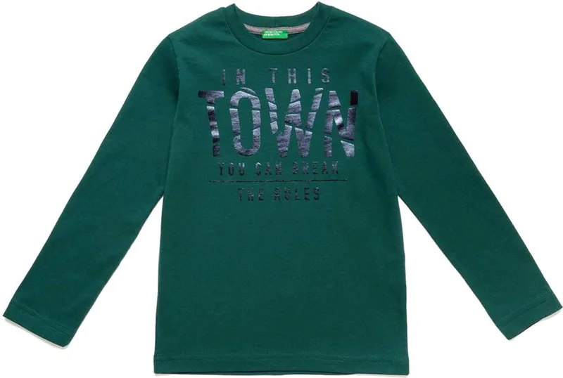 ΜΑΚΡΥΜΑΝΙΚΗ ΜΠΛΟΥΖΑ BENETTON ROCK ΠΡΑΣΙΝΗ (82 CM)-(1-2 ΕΤΩΝ)