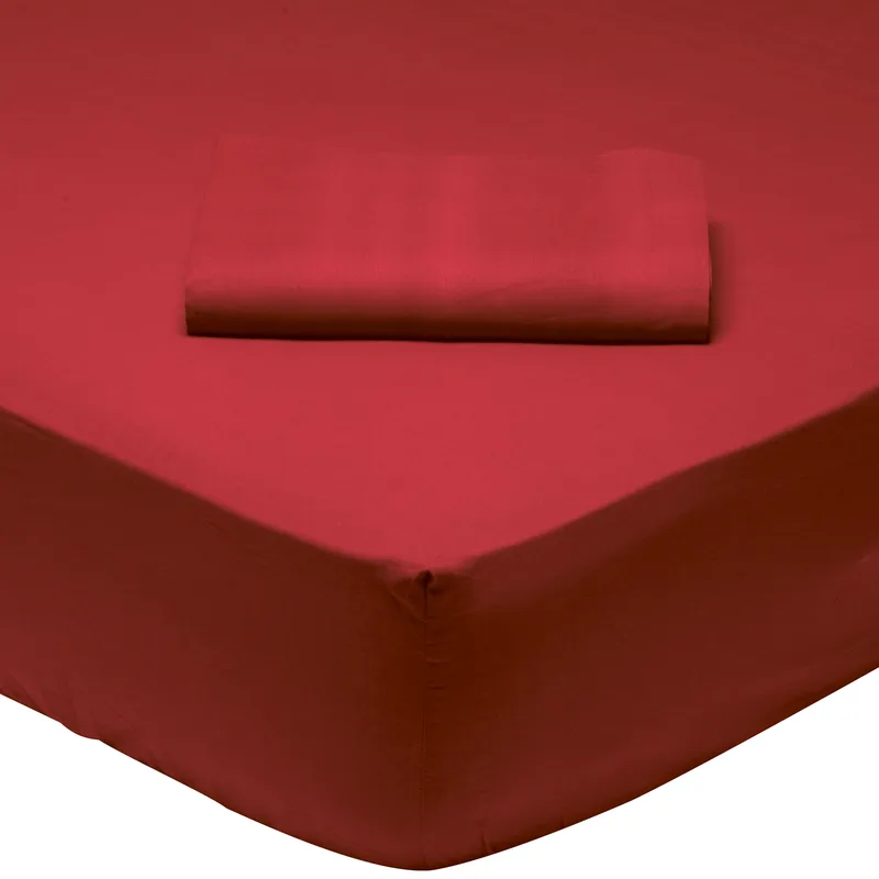 Das home σεντονι υπερδιπλο με λαστιχο bordeaux 1014 bordeaux 160χ200+35