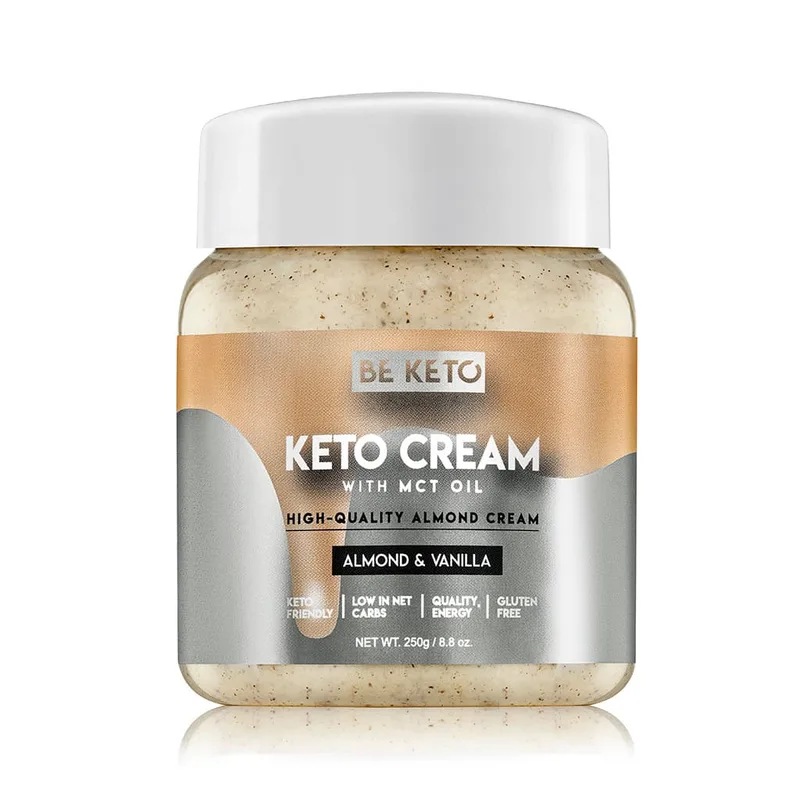Beketo Κέτο Άλειμμα Cream Αμύγδαλο & Βανίλια Χωρίς Ζάχαρη (250g)