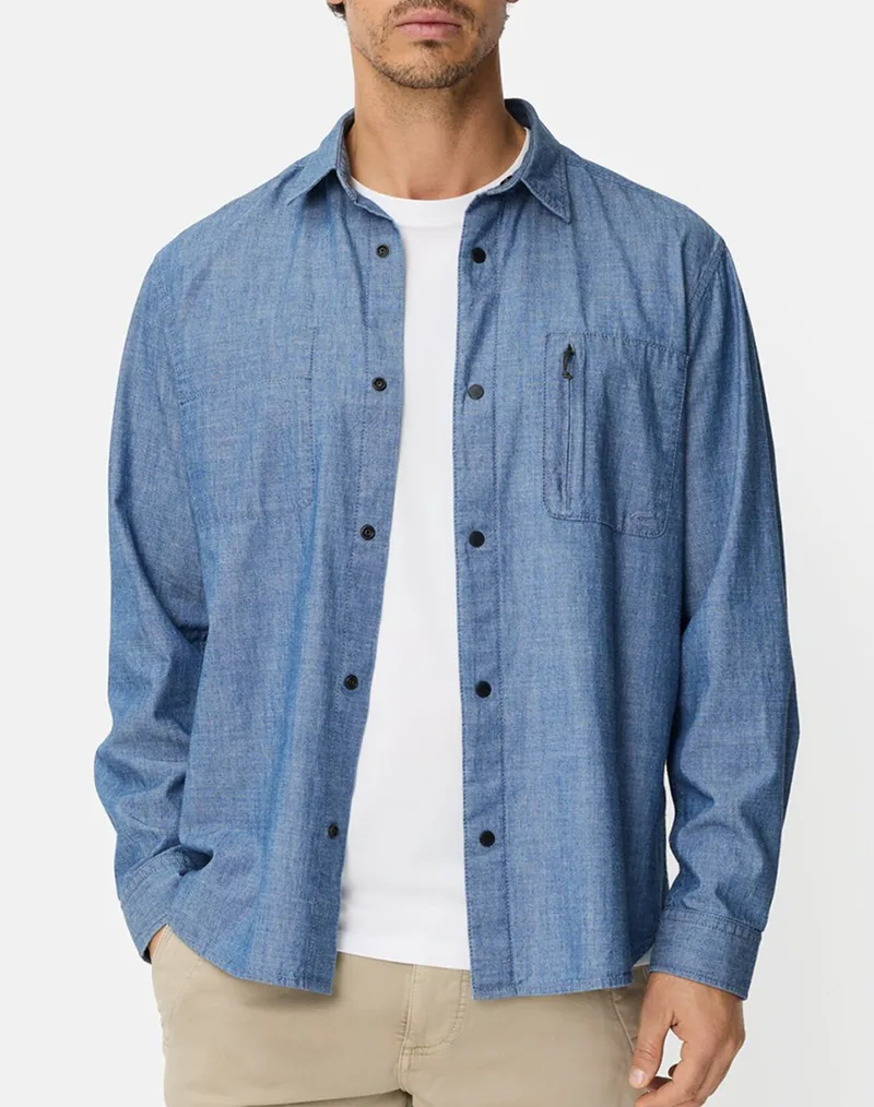 CAMEL Πουκάμισο Μ.Μ. C261-409126-7S26-45 DenimBlue