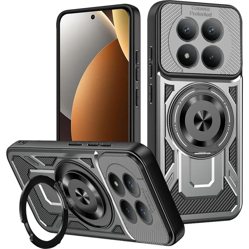 Θήκη Xiaomi Redmi Note 15 Pro Plus / Poco M8 Pro Techsuit RuggedCam Ανθεκτική με KickStand & MagSafe - Gray (5949419357761)