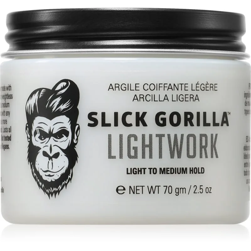 Slick Gorilla Lightwork στάιλινγκ άργιλο για τα μαλλιά για άντρες 70 γρ