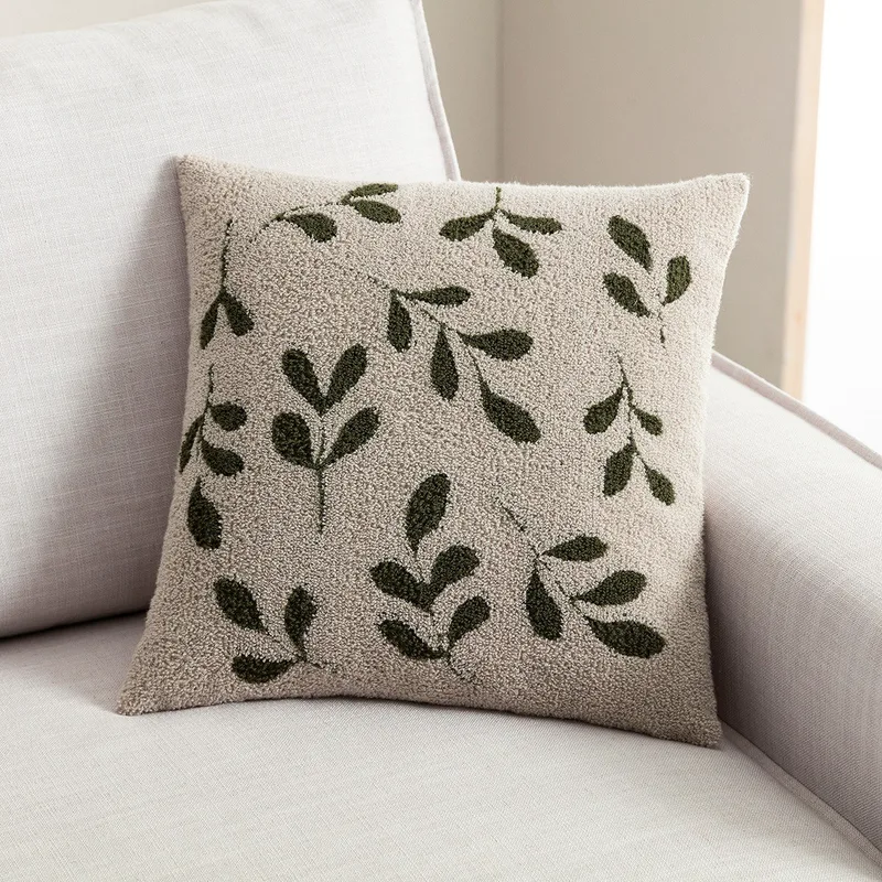 Μαξιλαροθήκη Διακόσμησης Gofis Home Herbal Μπεζ/Pine Green 705/06 43x43