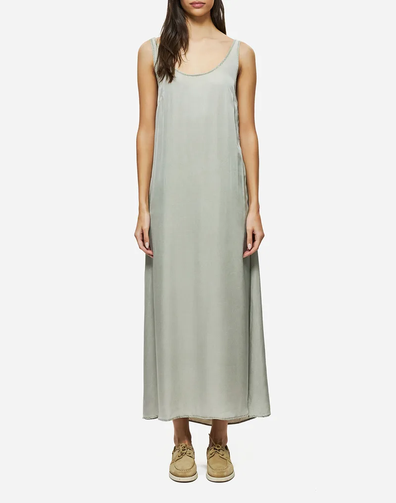 DIRTY LAUNDRY MAXI SLIP DRESS DLWD000081-VINTAGE GREIGE Gray