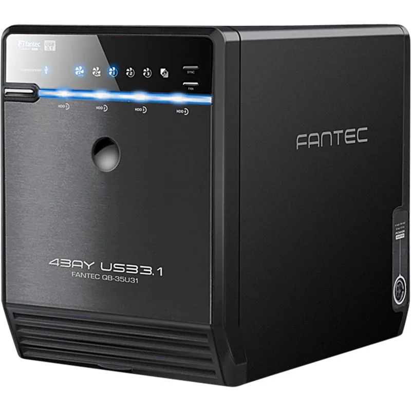 Fantec QB-35U31 4-Bay 3.5" USB 3.1 External Hard Drive Enclosure
