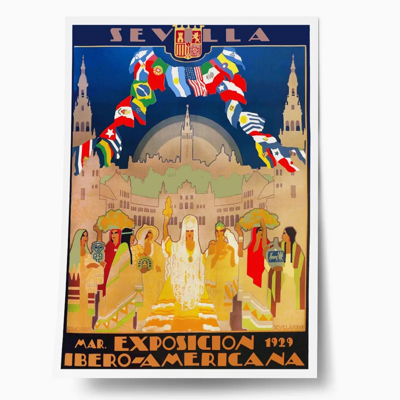 Πόστερ 1929 IBERO-AMERICAN EXPOSITION