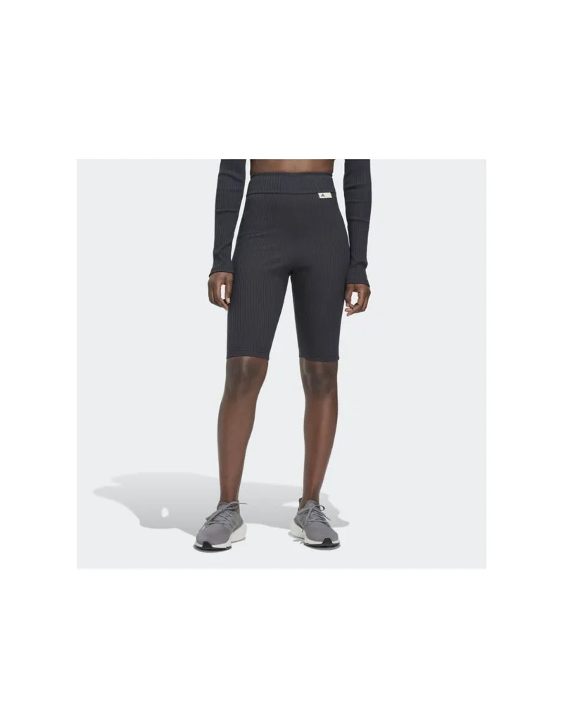 Adidas Studio Lounge Ribbed W Γυναικείο Κολάν-Σορτς Μαύρο HH8504